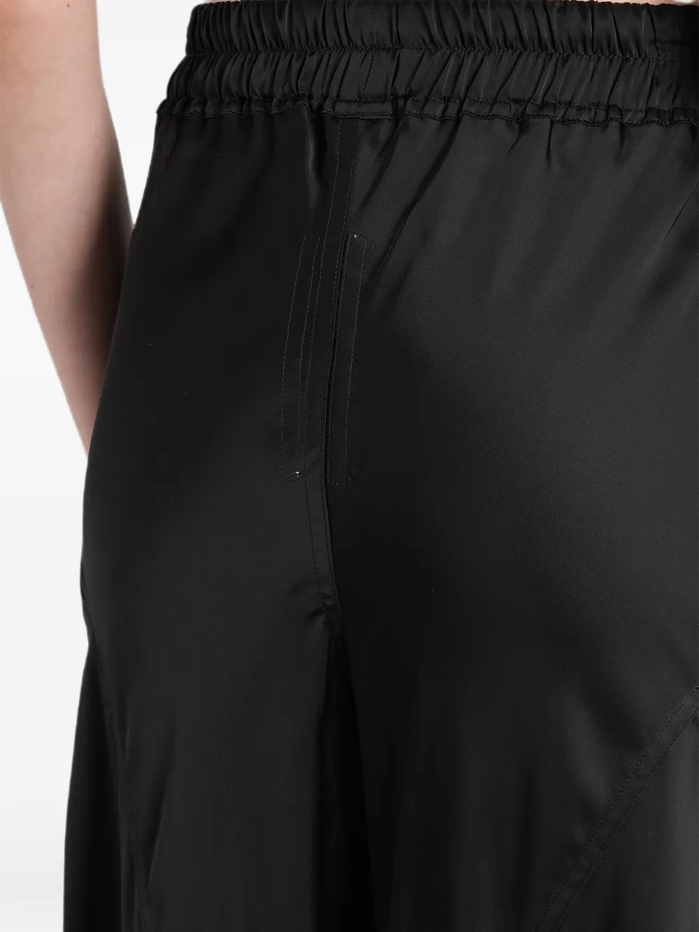 Rick Owens Broek met wijde pijpen en trekkoord Zwart