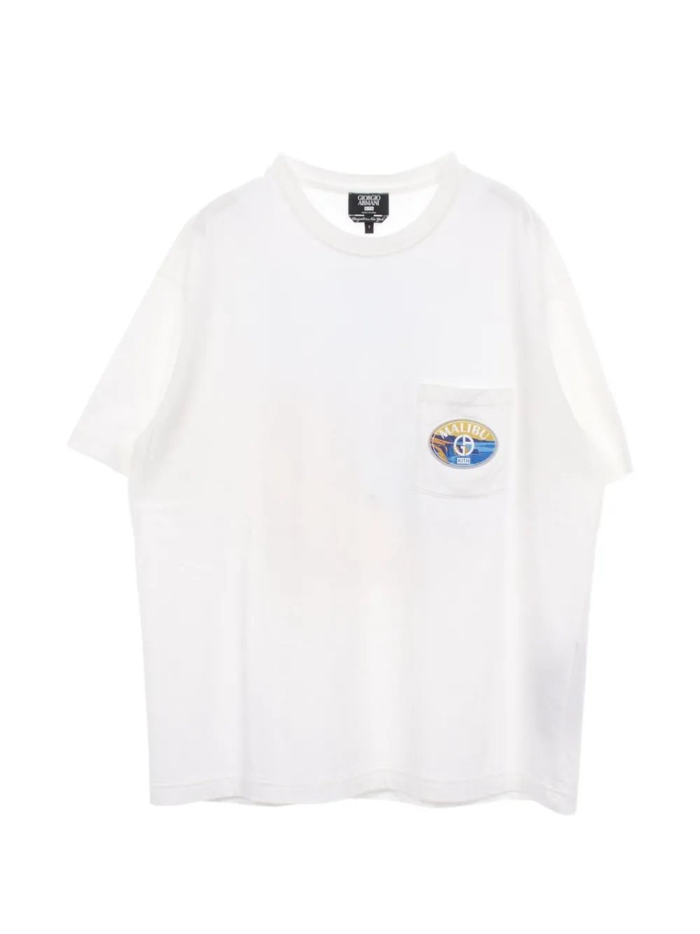 Giorgio Armani Pre-Owned x Kith Malibu t-shirt à détail de poche (années 2010) - Blanc
