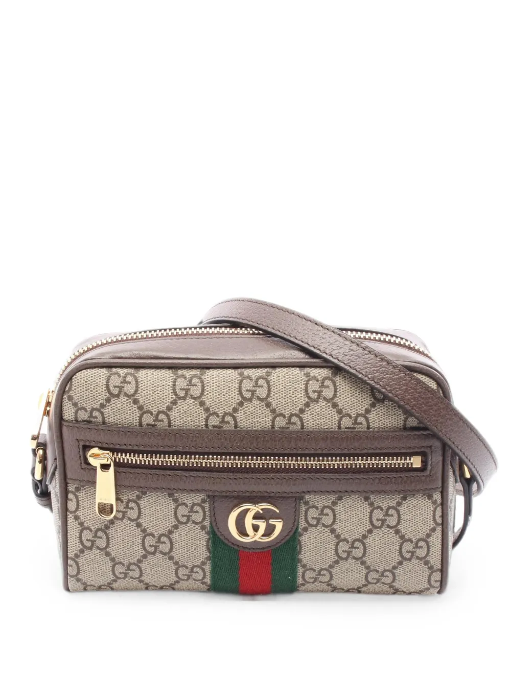 Gucci Pre-Owned 2020s mini Ophidia GG canvas shoulder bag - Nude