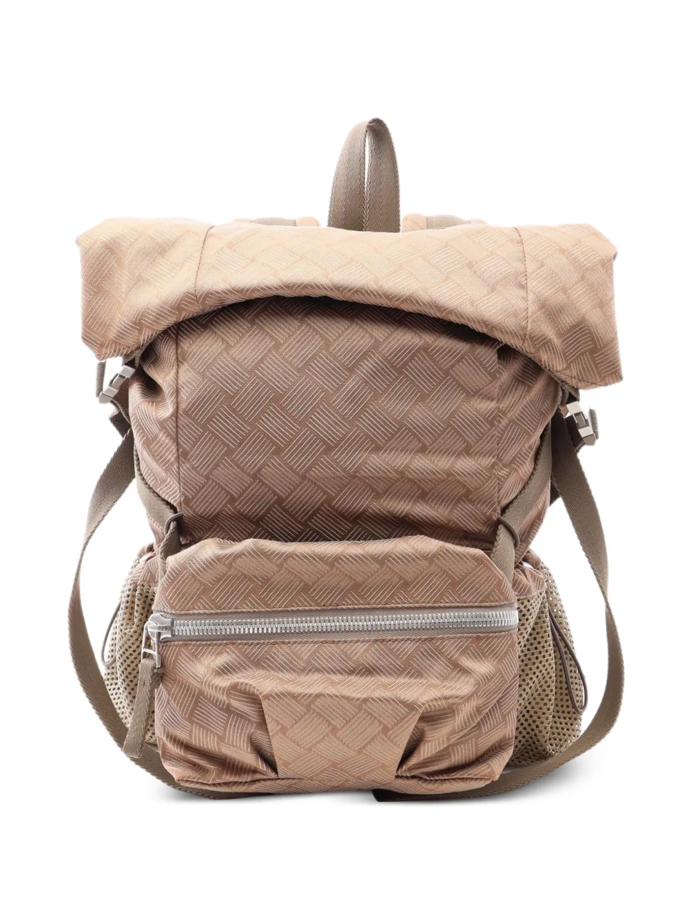 Bottega Veneta Pre-Owned 2010s Rucksack mit Intrecciato-Muster - Nude