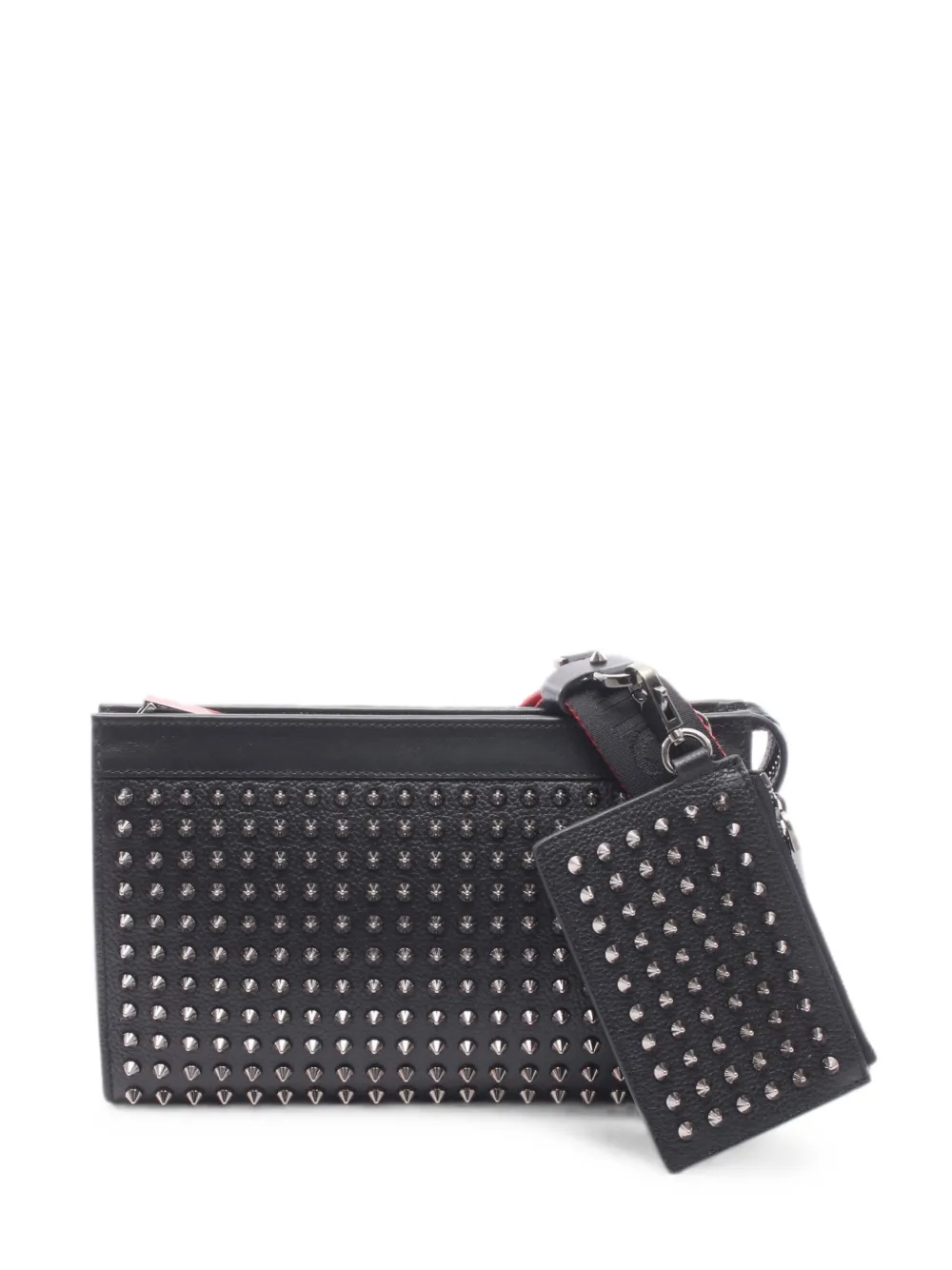 Christian Louboutin Pre-Owned Funky studded crossbody bag - Black