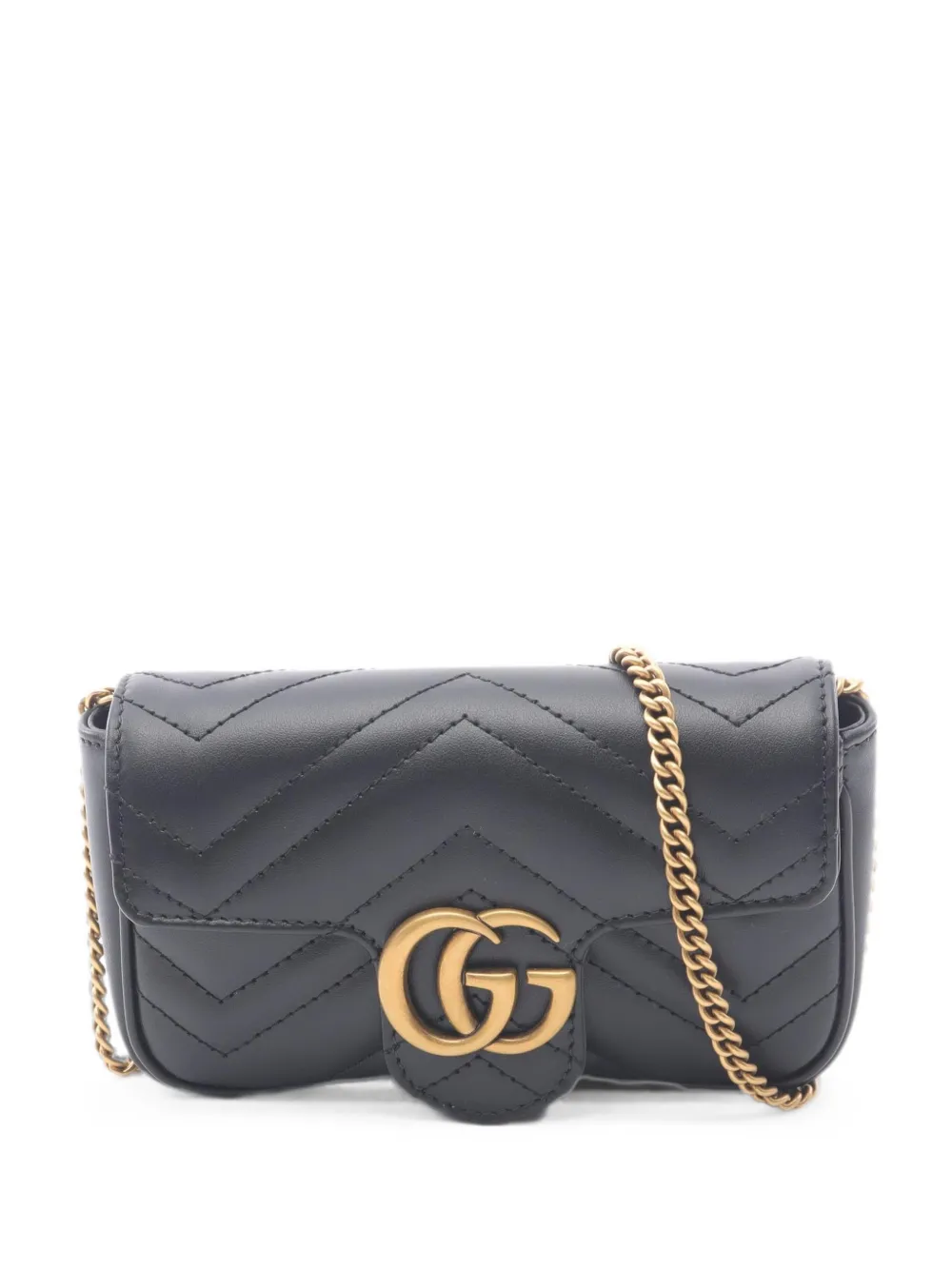 Gucci Pre-Owned 2020s super mini GG shoulder bag - Schwarz