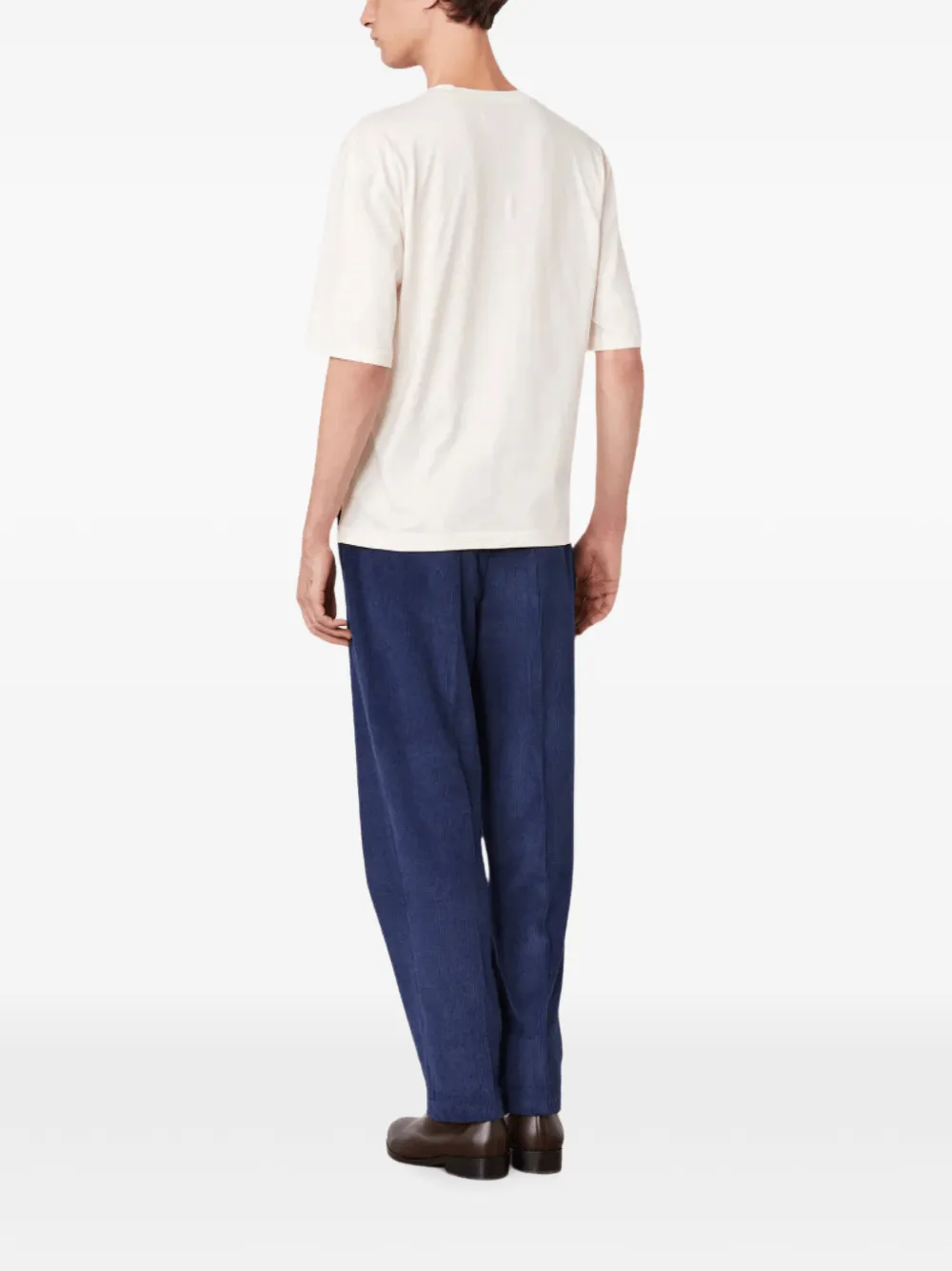 Officine Generale T-shirt met ronde hals Beige