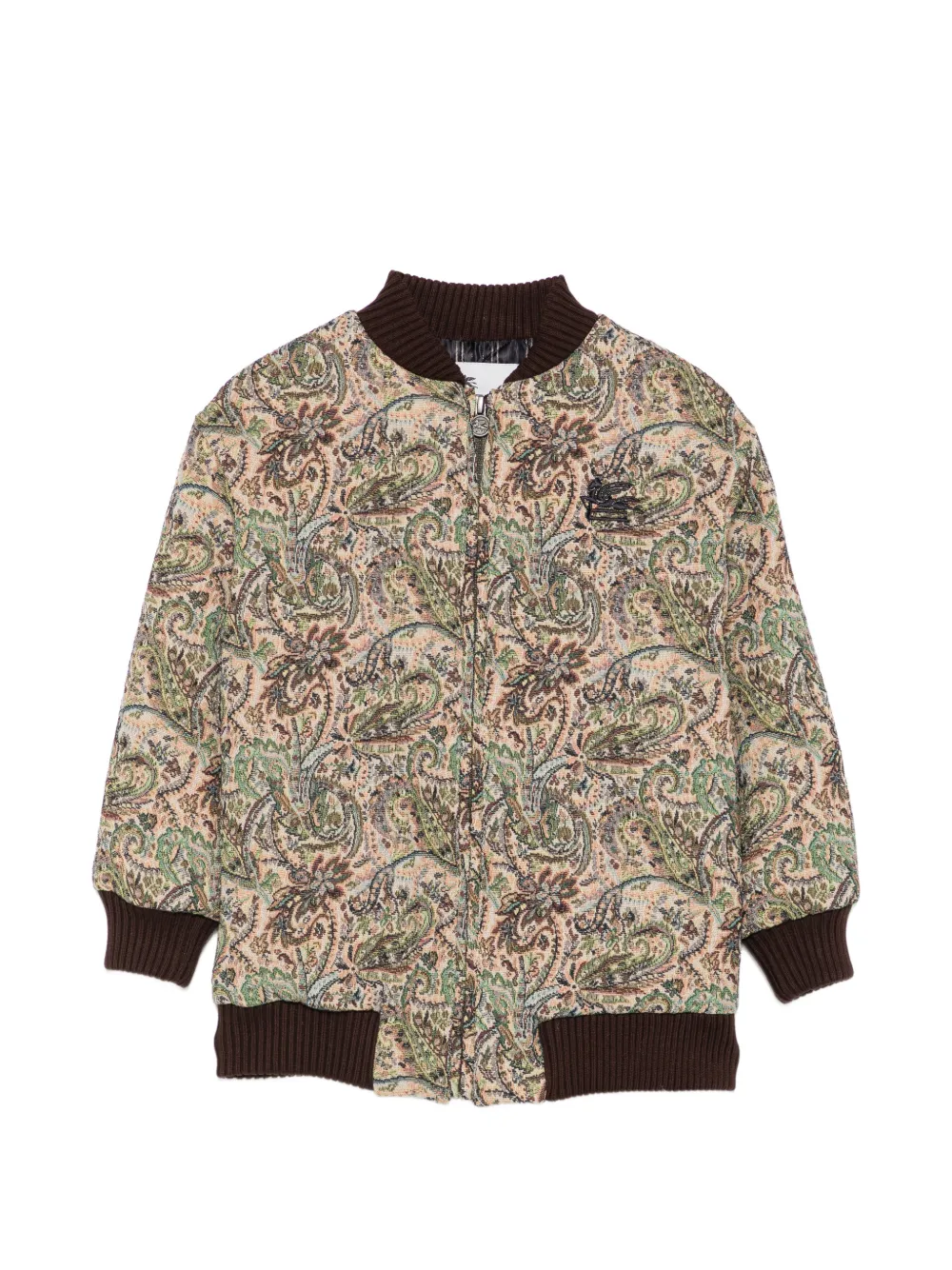ETRO KIDS paisley-jacquard jacket - Nude