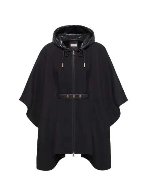 Moncler hooded belted cape