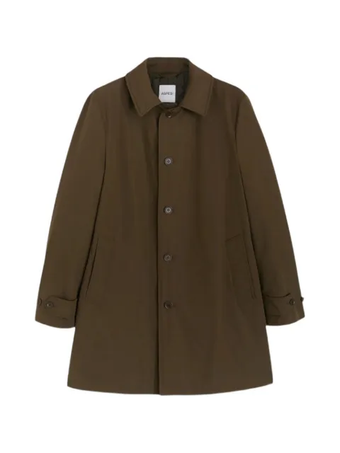 ASPESI button-fastening spread-collar coat