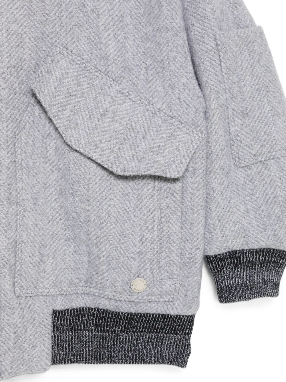 Missoni Kids Bomberjack met visgraat-patroon Grijs