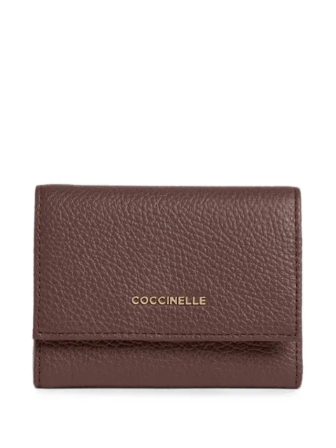 Coccinelle Metallic grained leather wallet
