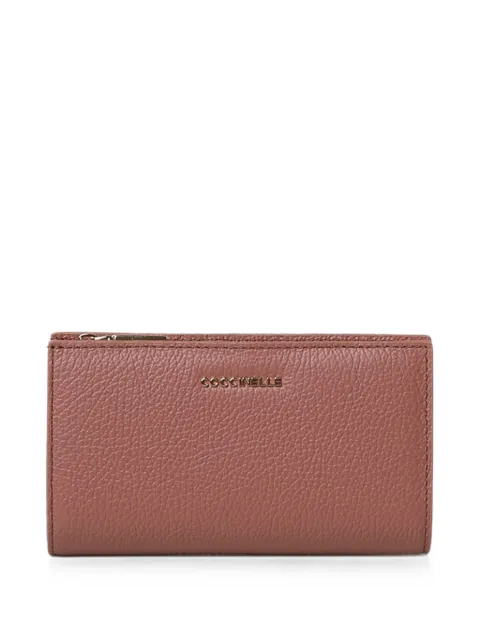 Coccinelle medium Metallic logo-plaque wallet