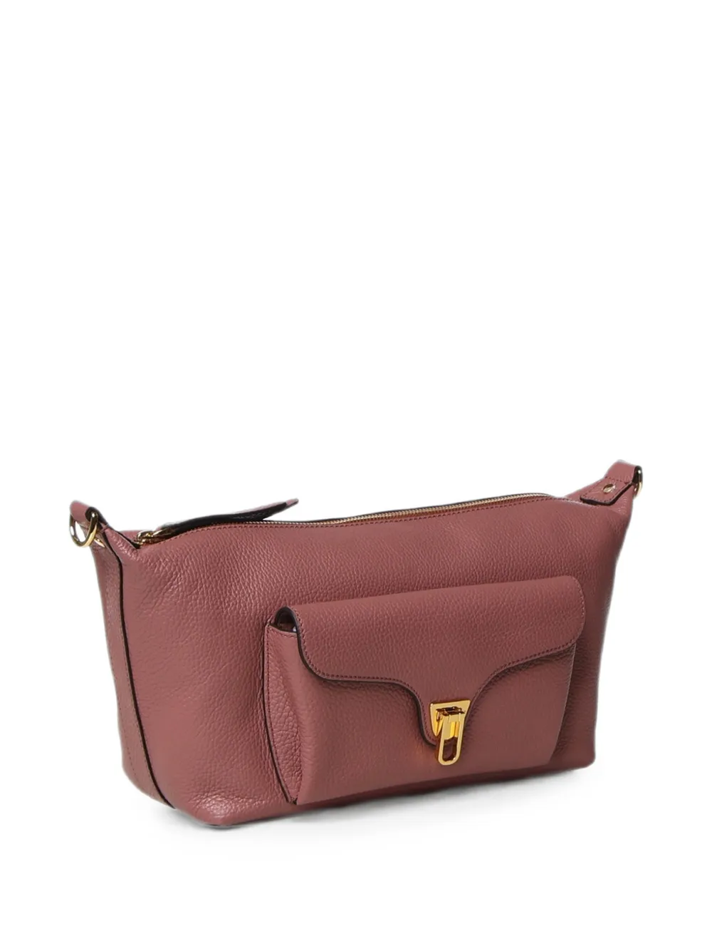 Coccinelle Medium Beat Generation schoudertas van bewerkt leer Roze