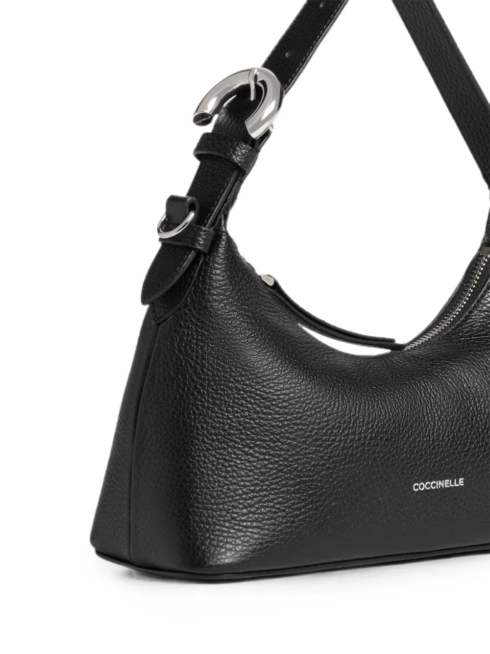 Coccinelle Shopper van bewerkt leer met gesp-detail Zwart