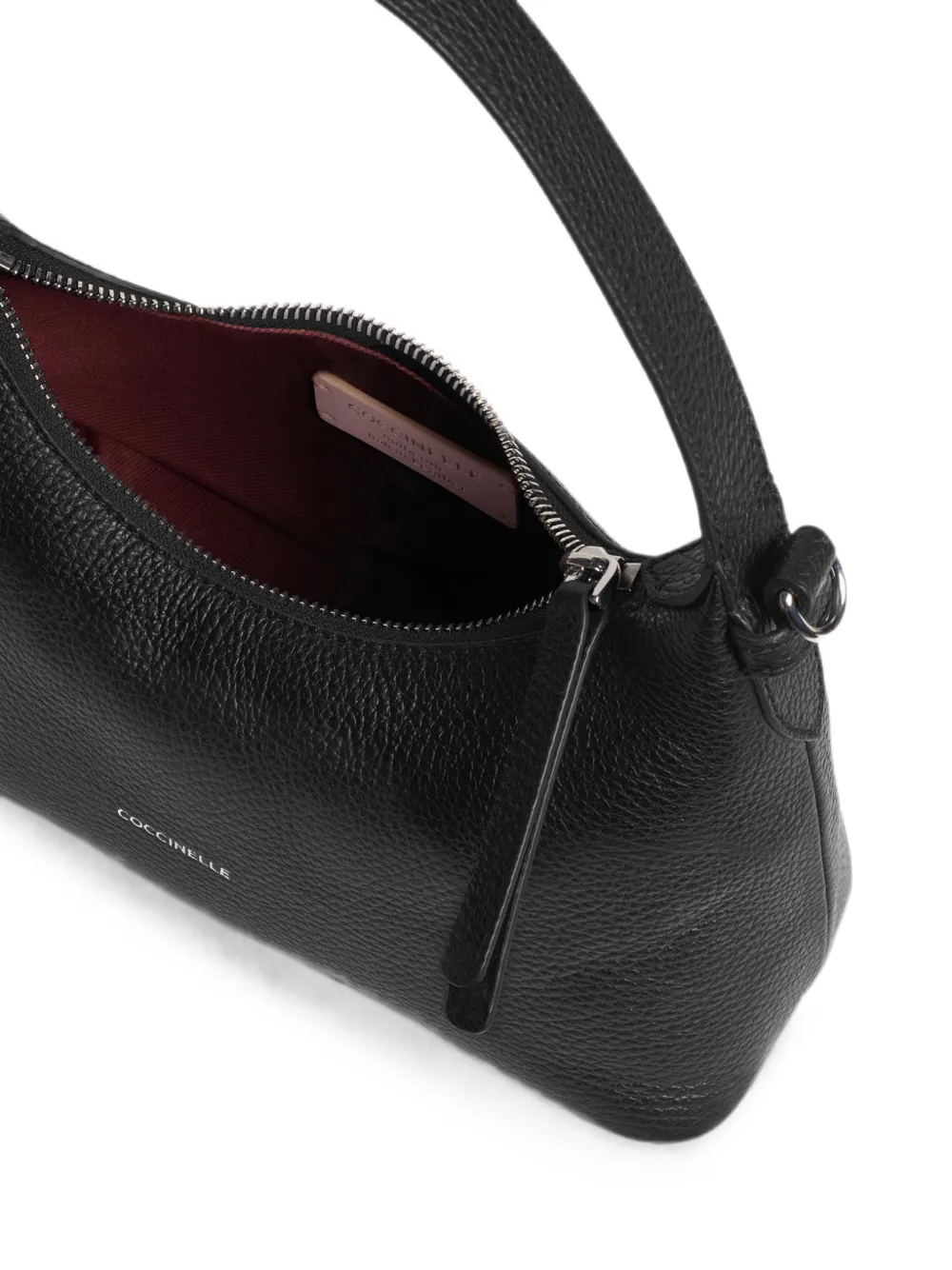 Coccinelle Shopper van bewerkt leer met gesp-detail Zwart