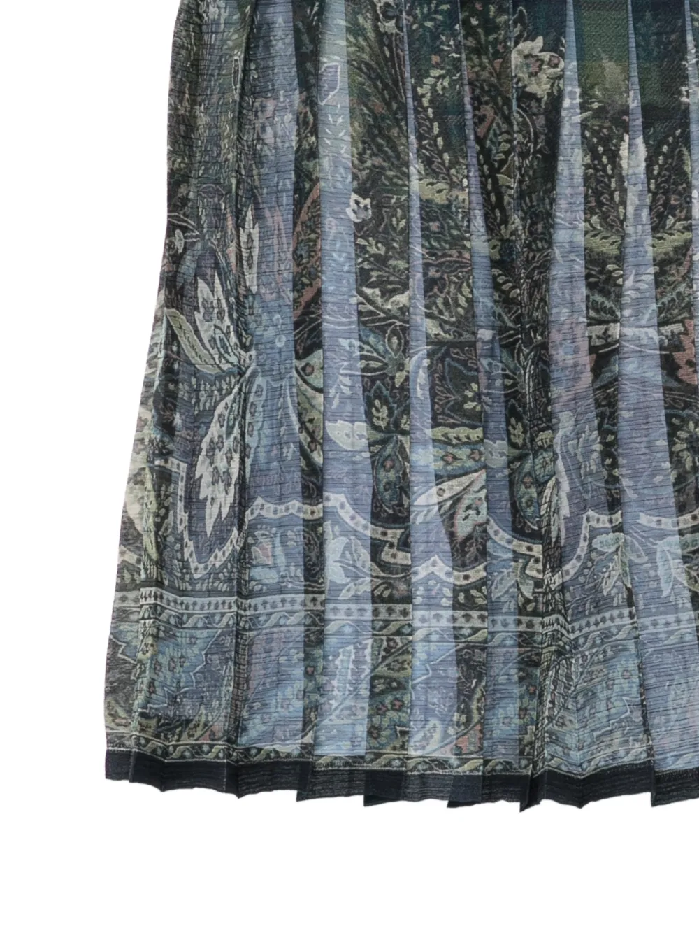 ETRO KIDS Rok met paisley-print Blauw