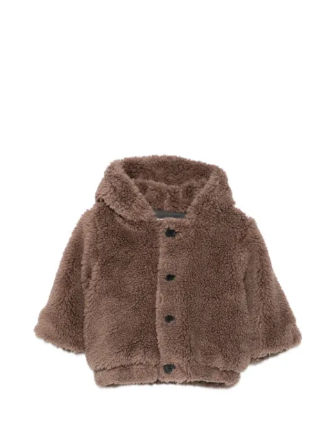 Douuod Kids hooded fleece-texture coat