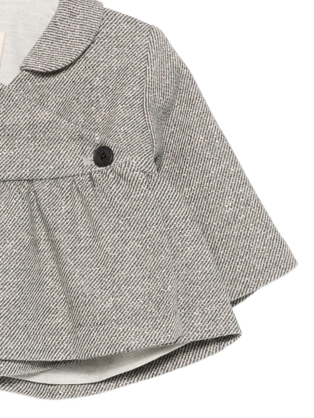 Douuod Kids Peplum jack met glitter-detail Grijs