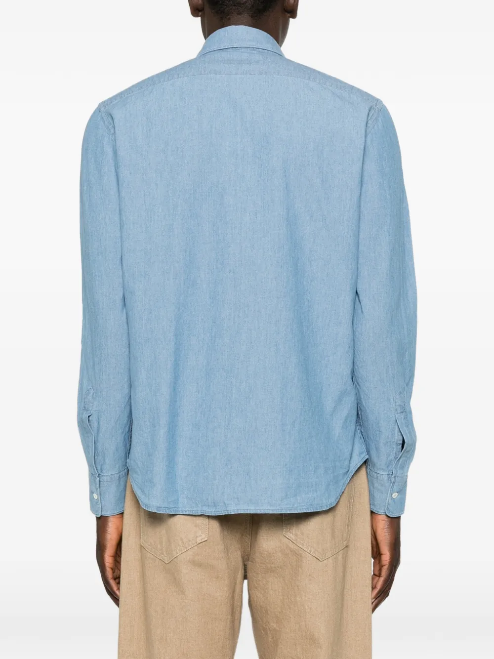 ASPESI Overhemd met borstzak Blauw