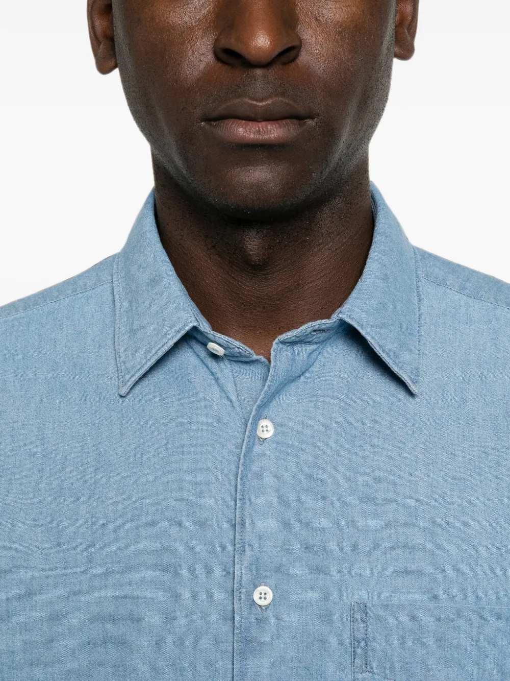 ASPESI Overhemd met borstzak Blauw