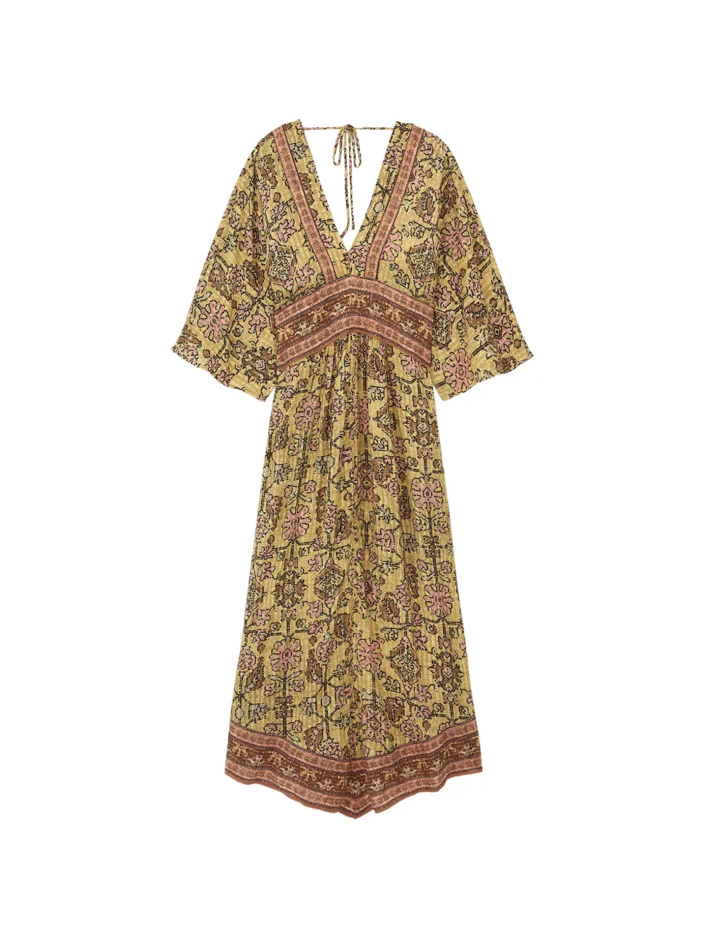 Ba&Sh Pipa asymmetric dress - Giallo