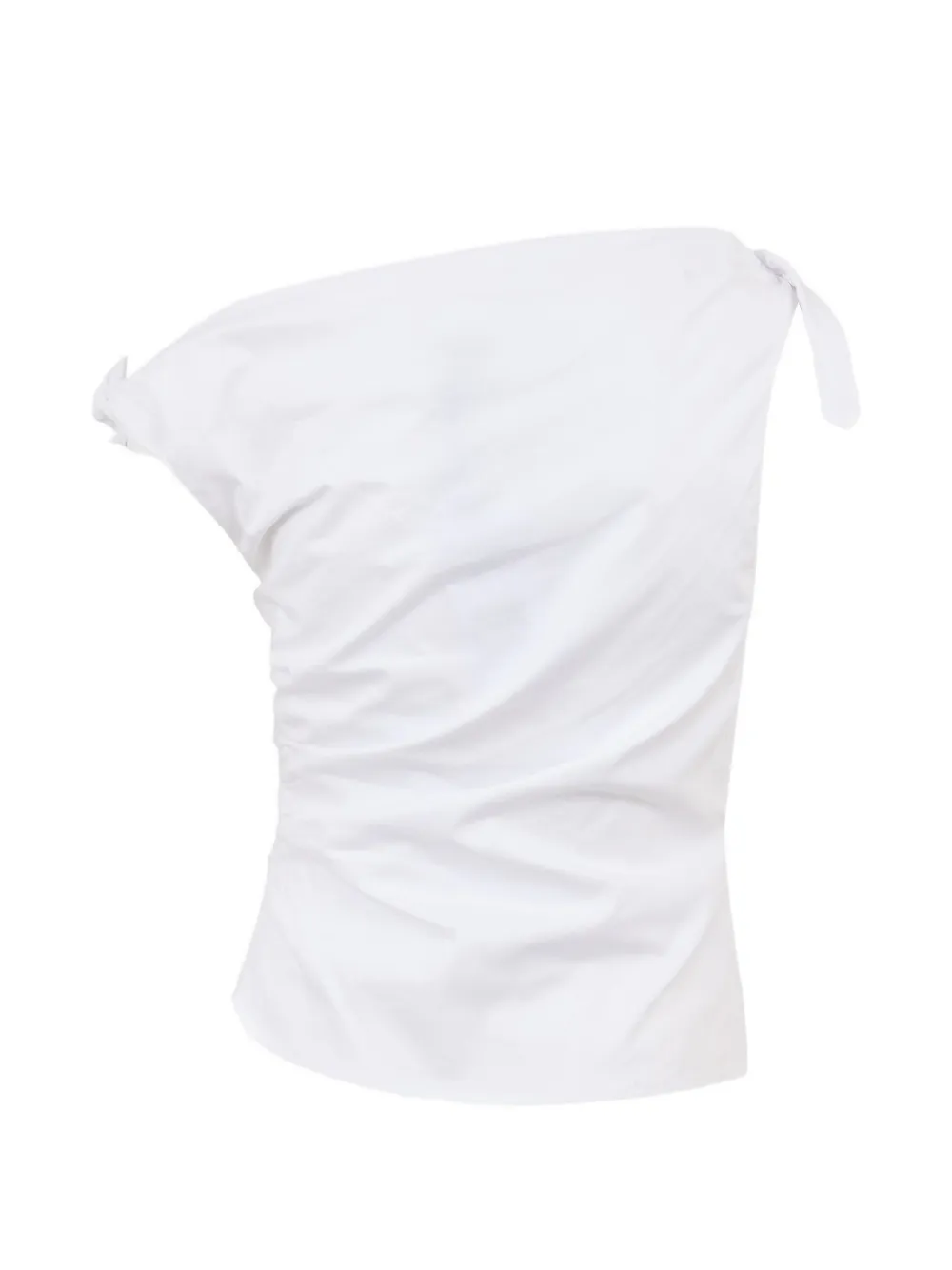 STAUD Bellaria asymmetrische top Wit