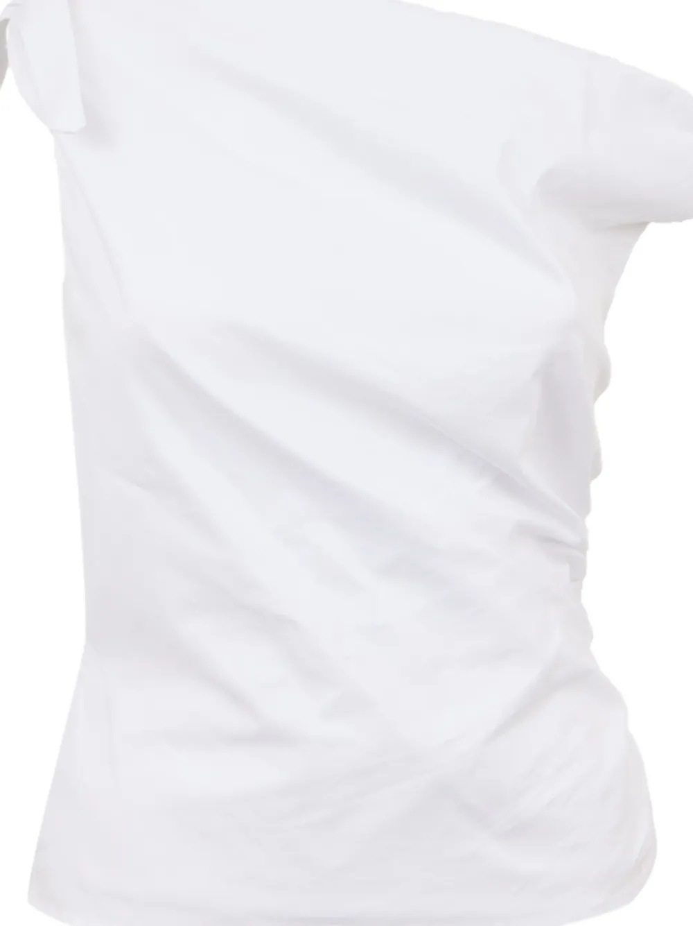 STAUD Bellaria asymmetrische top Wit