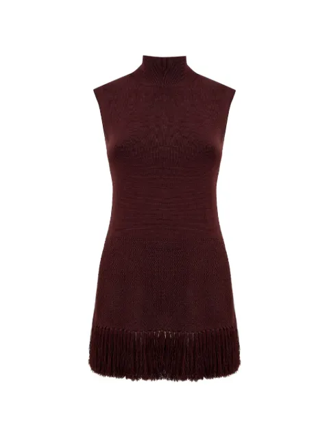 CLEA Tiama fringe-hem sleeveless knit top