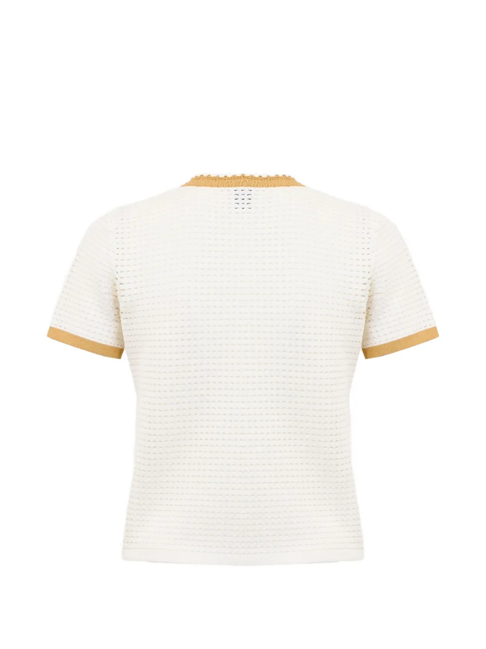 Casablanca T-shirt met kanten stiksels Wit