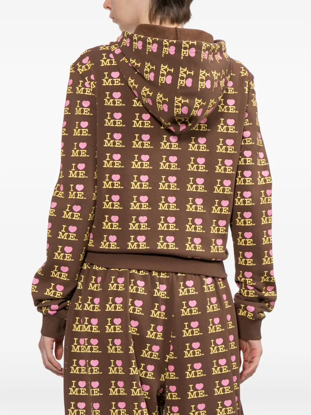 Ashley Williams graphic-print Hoodie | Brown | FARFETCH