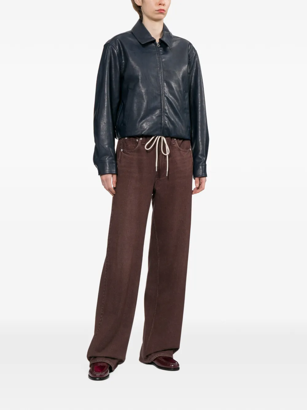 rag & bone Bewerkt jack Zwart