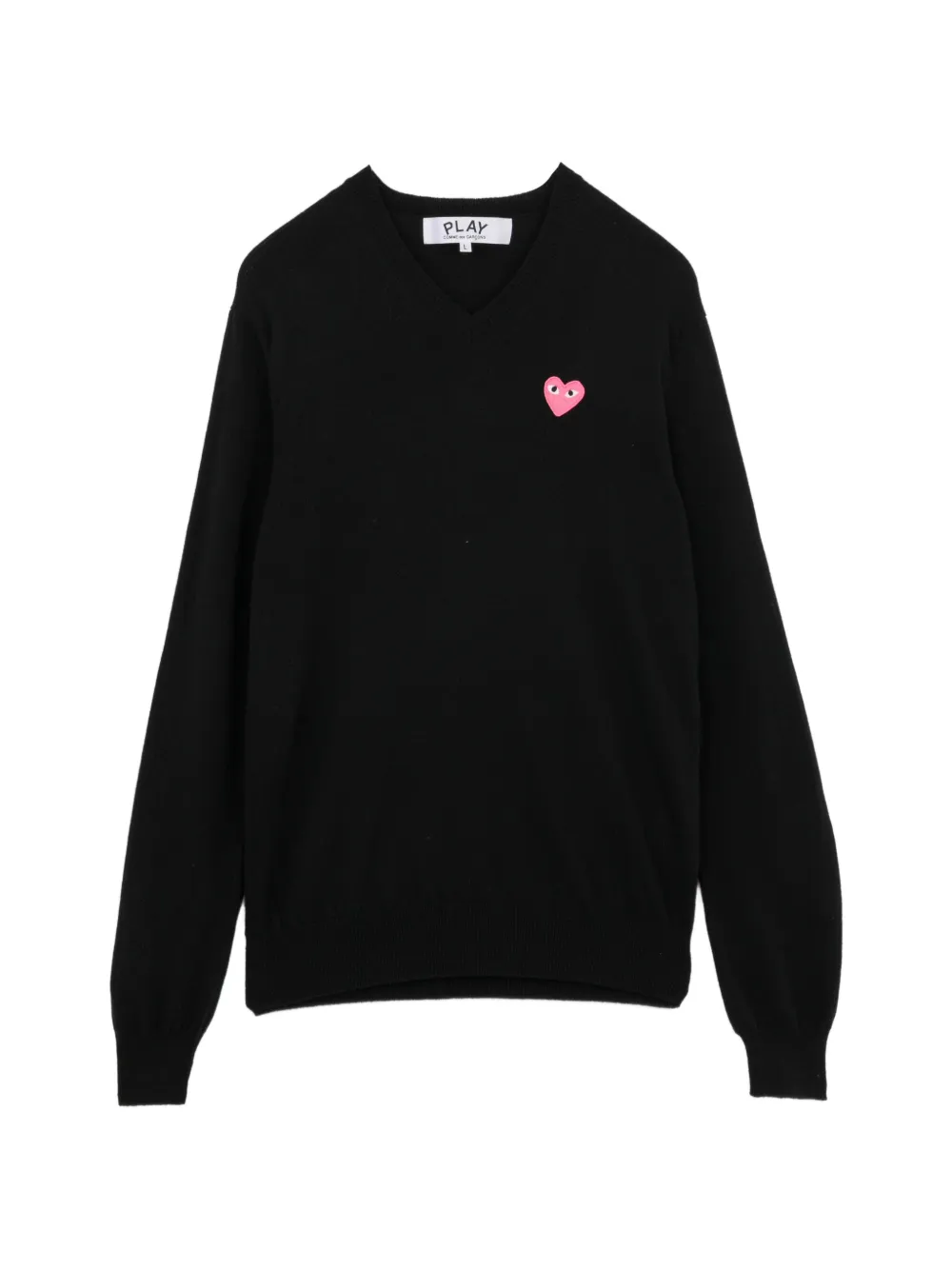 Comme Des Garçons Play Maglione con scollo a V - Nero