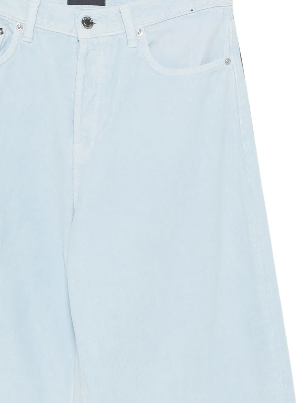Haikure Ribfluwelen broek met wijde pijpen Blauw