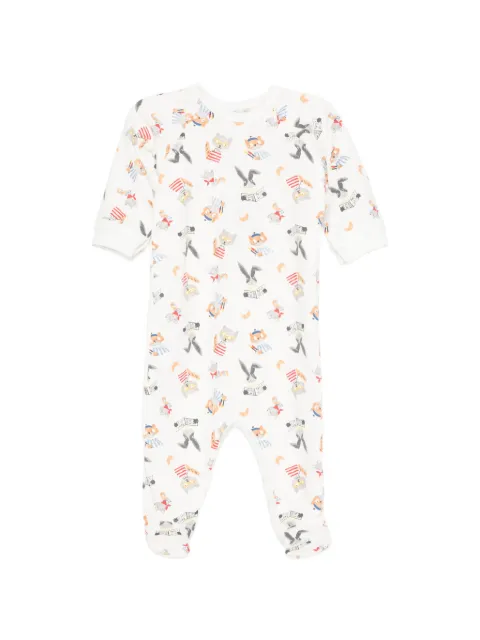 Petit Bateau animal-print long-sleeve pyjama