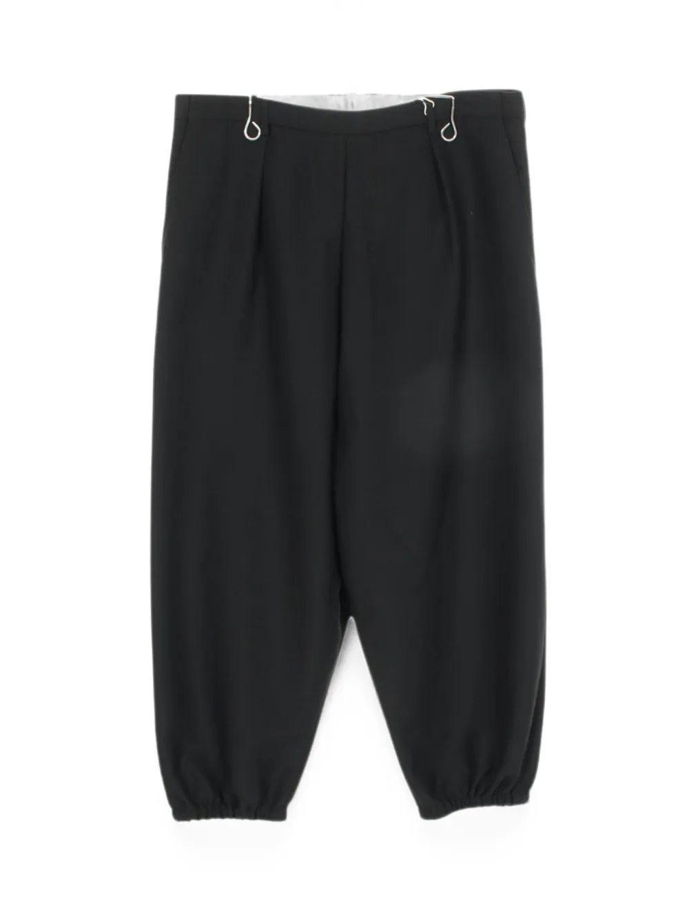 Saint Laurent Pre-Owned 2020s pleated elasticated-cuff trousers - Black