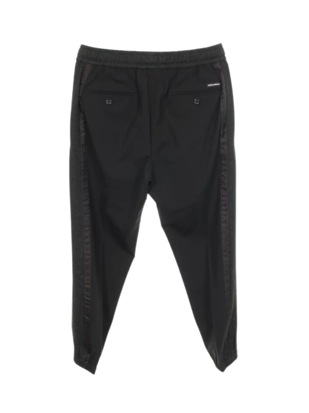 Pre-owned Dolce & Gabbana 2010s Tapered Trousers In Black