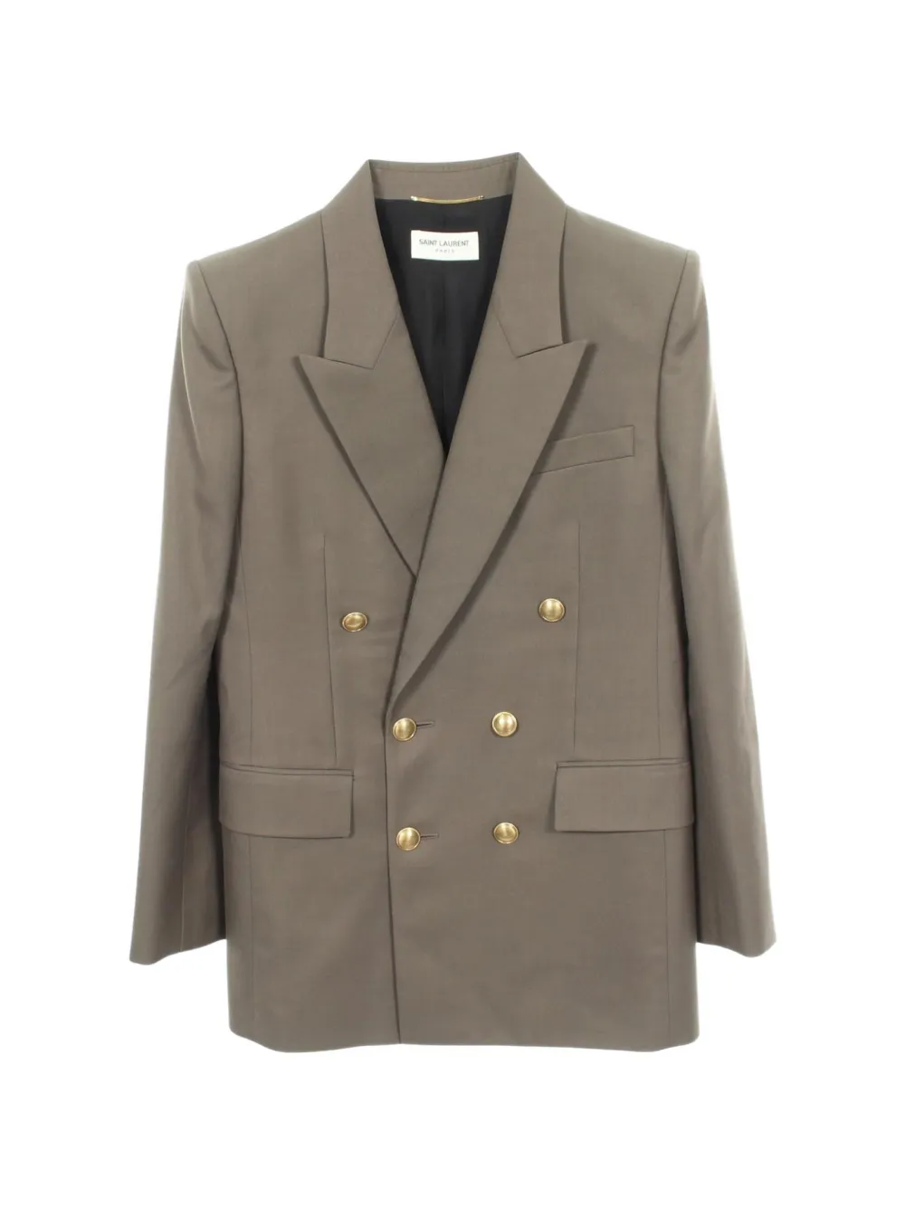 Pre-owned Saint Laurent 2010s Double-breasted Blazer In Brown