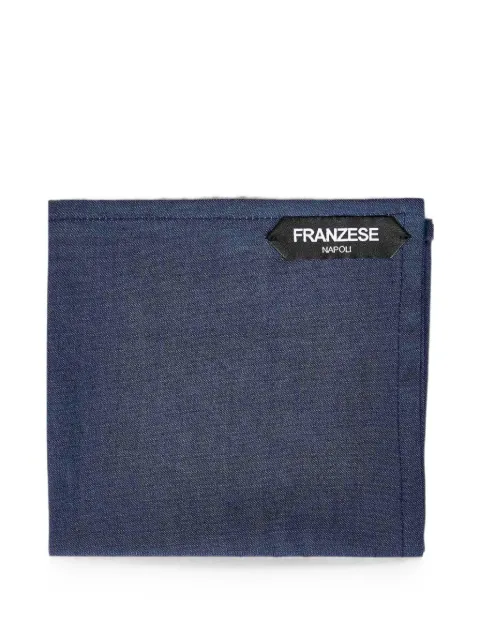 FRANZESE COLLECTION hand-finished denim pocket square