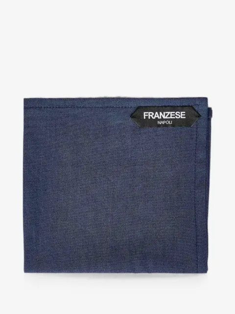 FRANZESE COLLECTION carré de poche en jean fini à la main