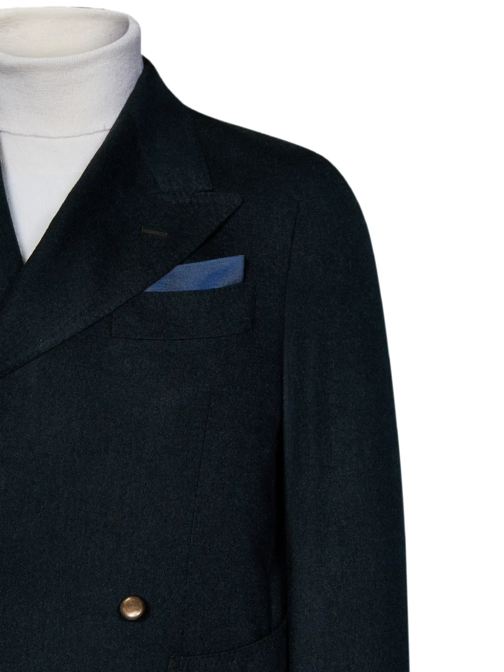 FRANZESE COLLECTION Denim pochet met afwerking Blauw
