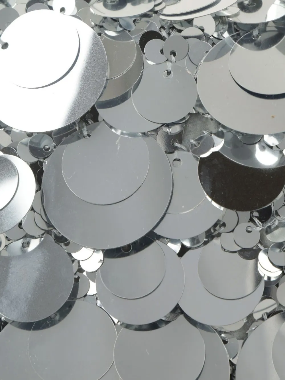 Rabanne Sparkle schoudertas met disc detail Zilver