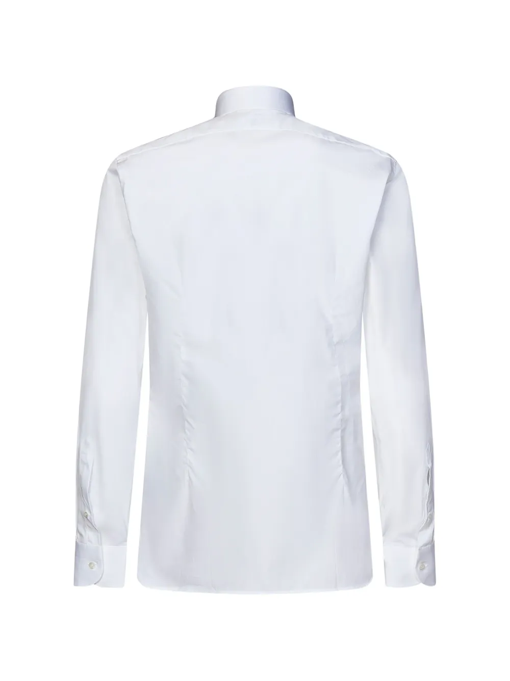 TOM FORD Geplooid overhemd met plastron en kartonnen kraag Wit