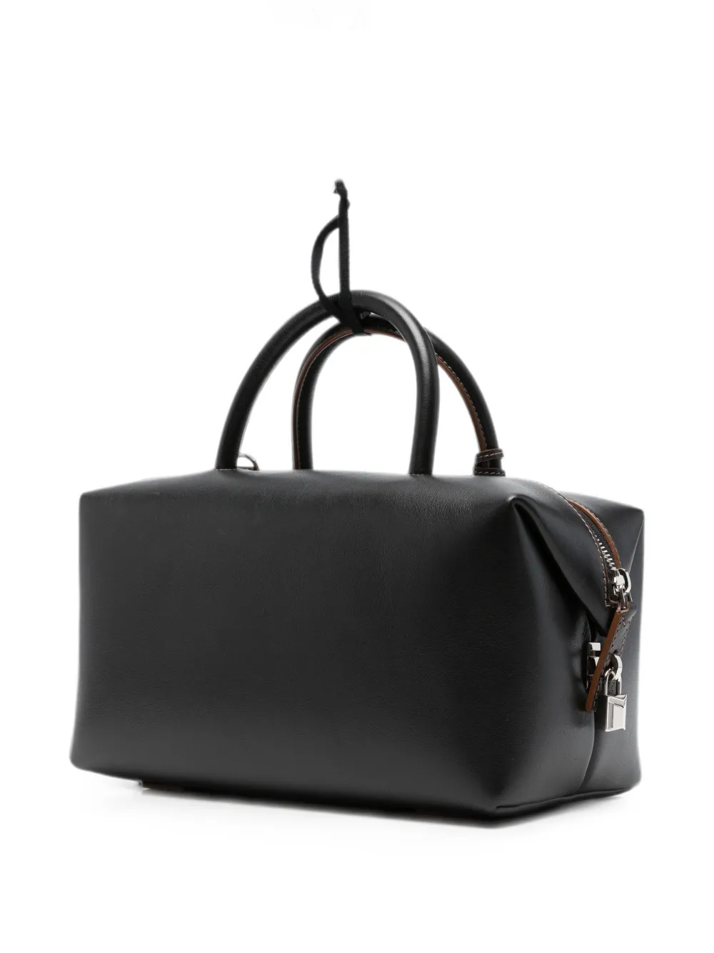 Max Mara Holdallm leren shopper Zwart