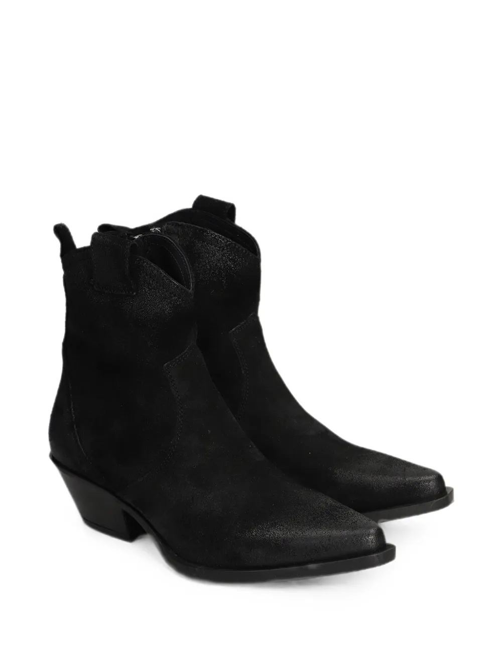 Metisse Texan side-zip ankle boots Zwart