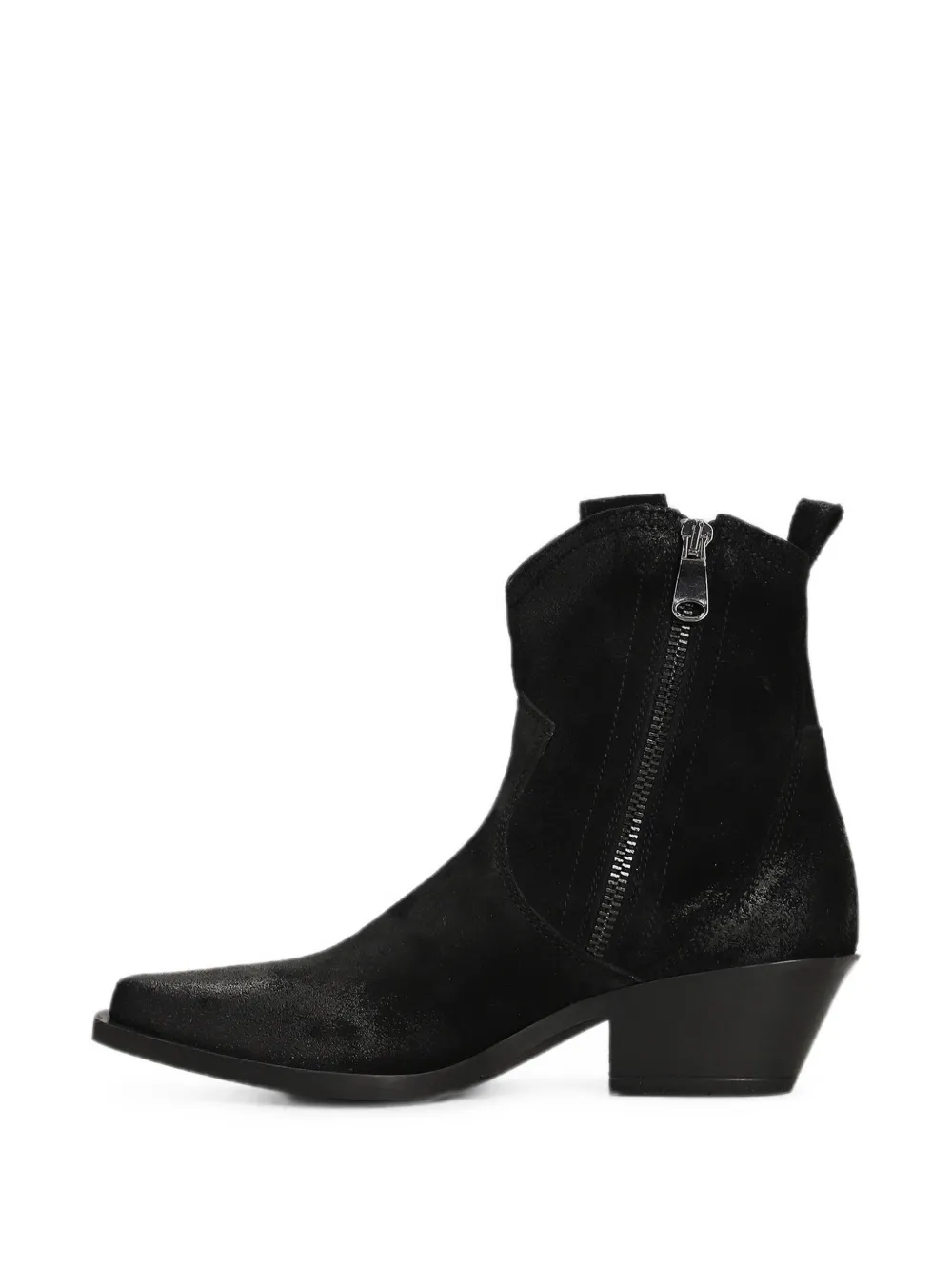 Metisse Texan side-zip ankle boots Zwart
