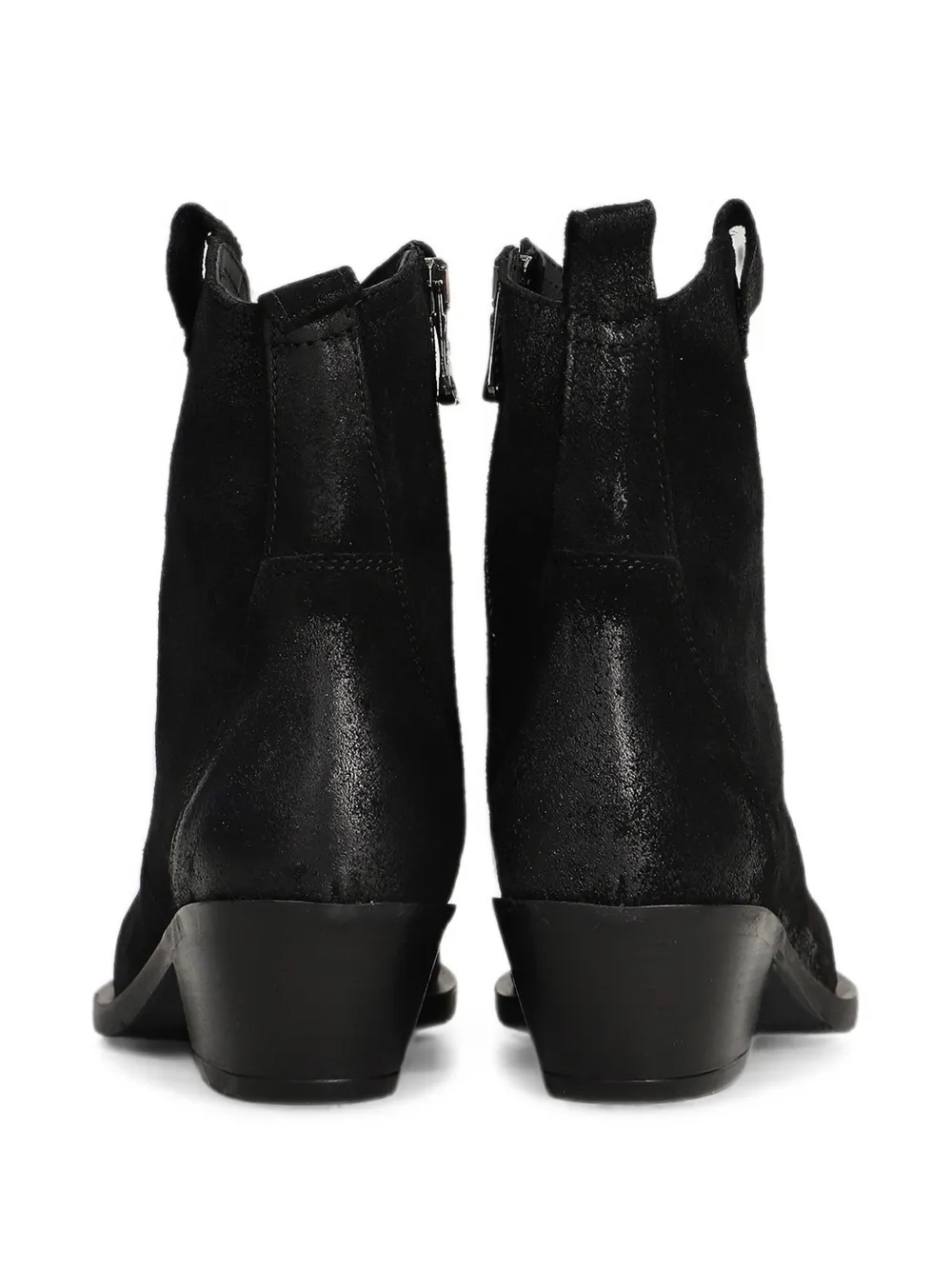 Metisse Texan side-zip ankle boots Zwart