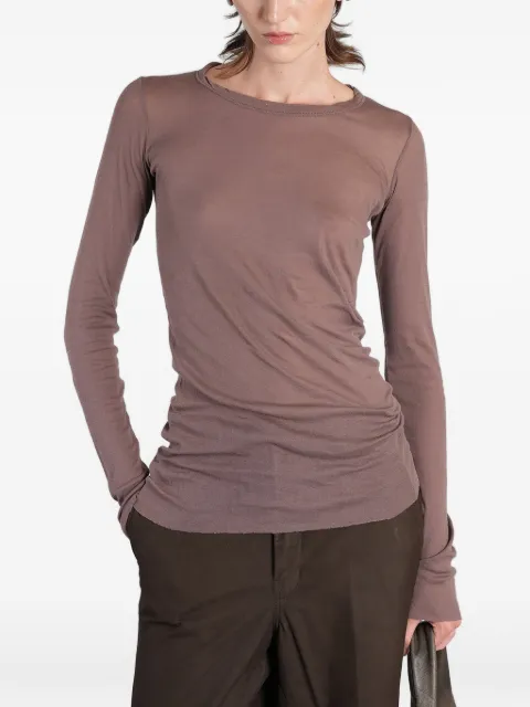 Rick Owens exposed-seam long-sleeve sweater