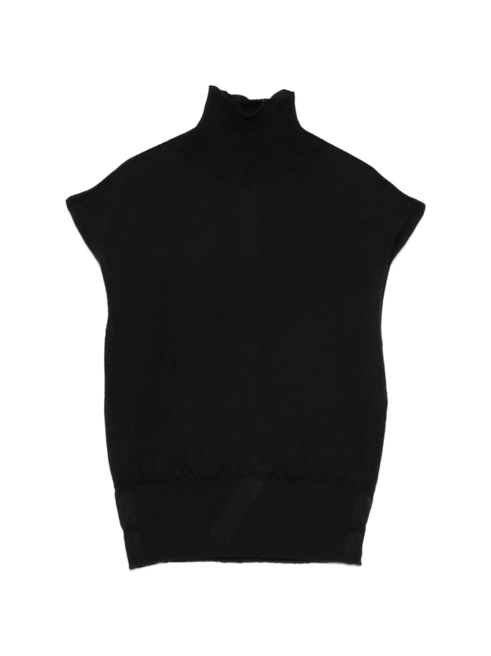 Rick Owens high-neck knitted vest - Nero