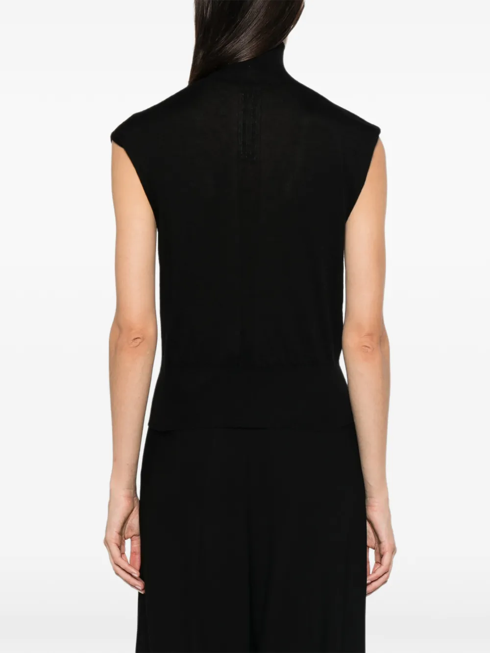Rick Owens Hemd met hoge hals Zwart