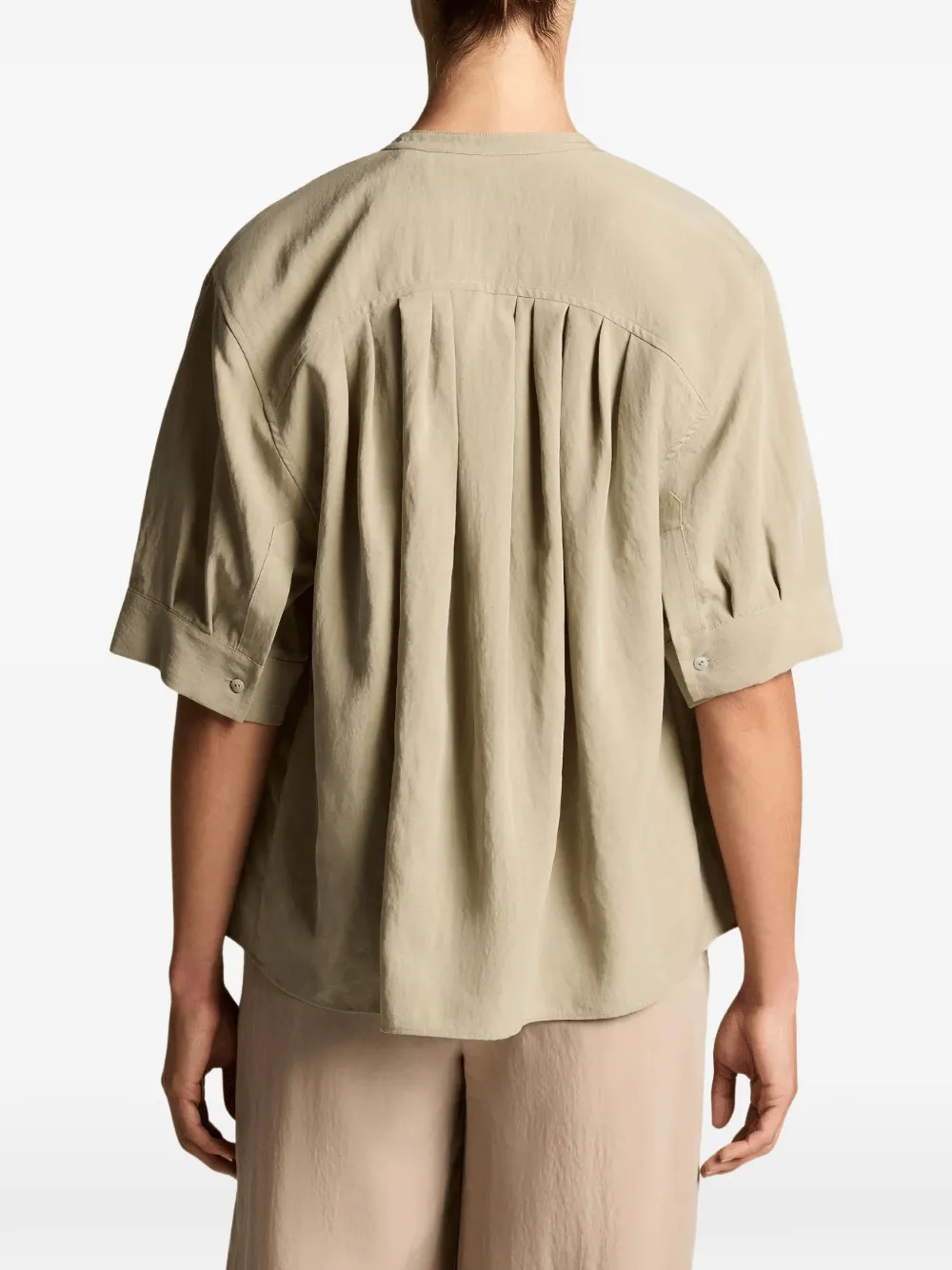 Vince Geplooide blouse Beige