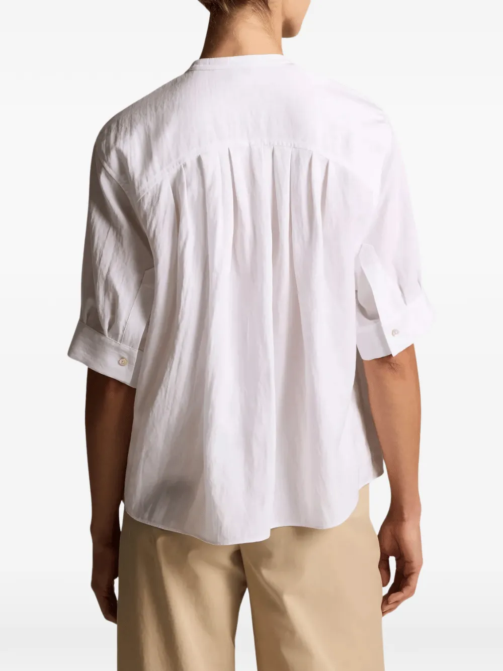 Vince Geplooide blouse Wit