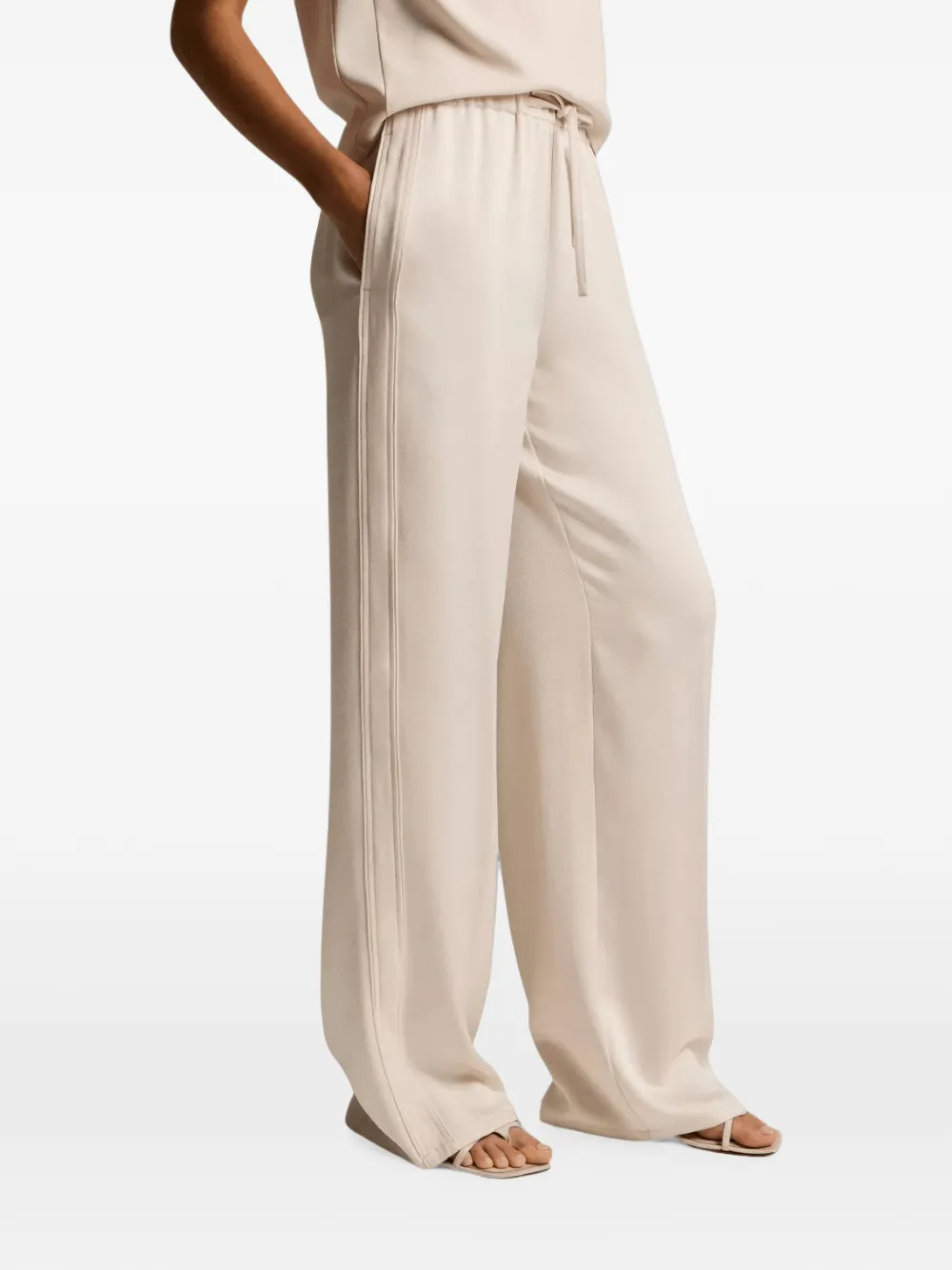 Vince drawstring palazzo pants - Toni neutri