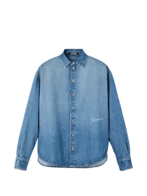 Saint Laurent Cassandre デニムシャツ | ブルー | FARFETCH JP
